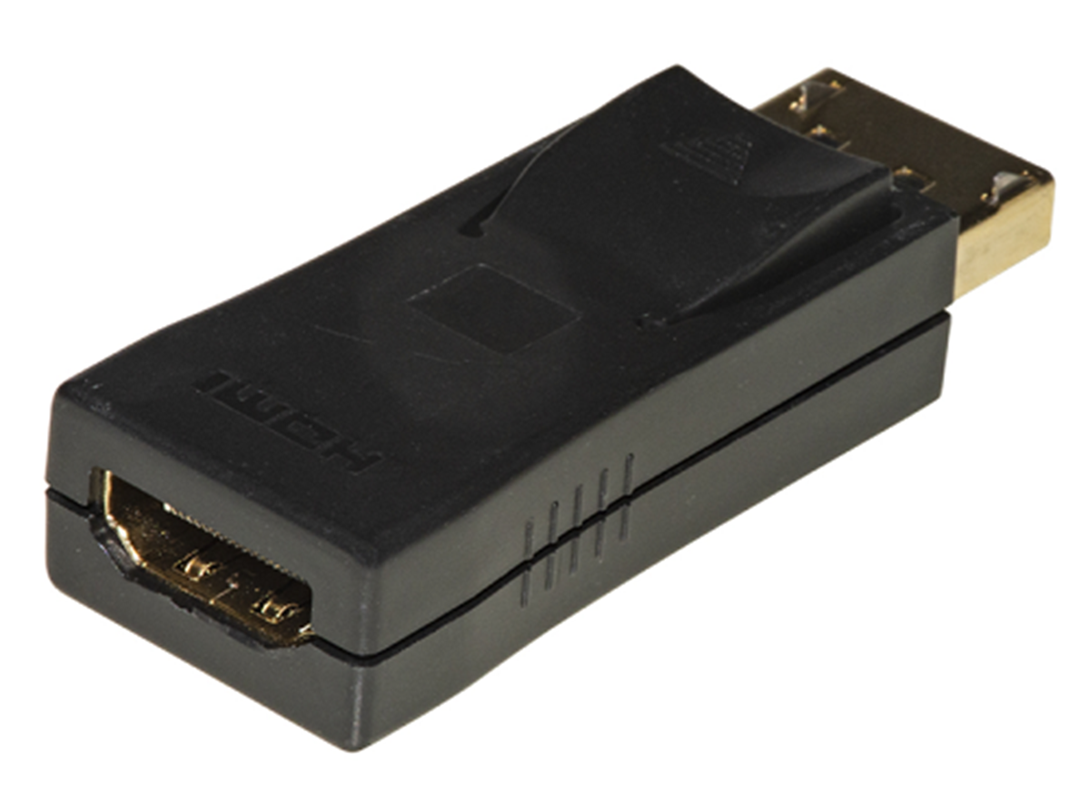 LINK ADATTATORE DISPLAYPORT 1.2 MASCHIO - HDMI 1.4 FEMMINA CONTATTI DORATI 4K@30HZ