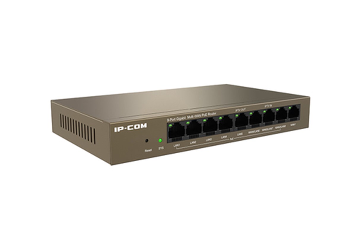 IP-COM 9 PORT CLOUD MANAGED POE ROUTER / AP CONTROLLER MAX 4 WAN