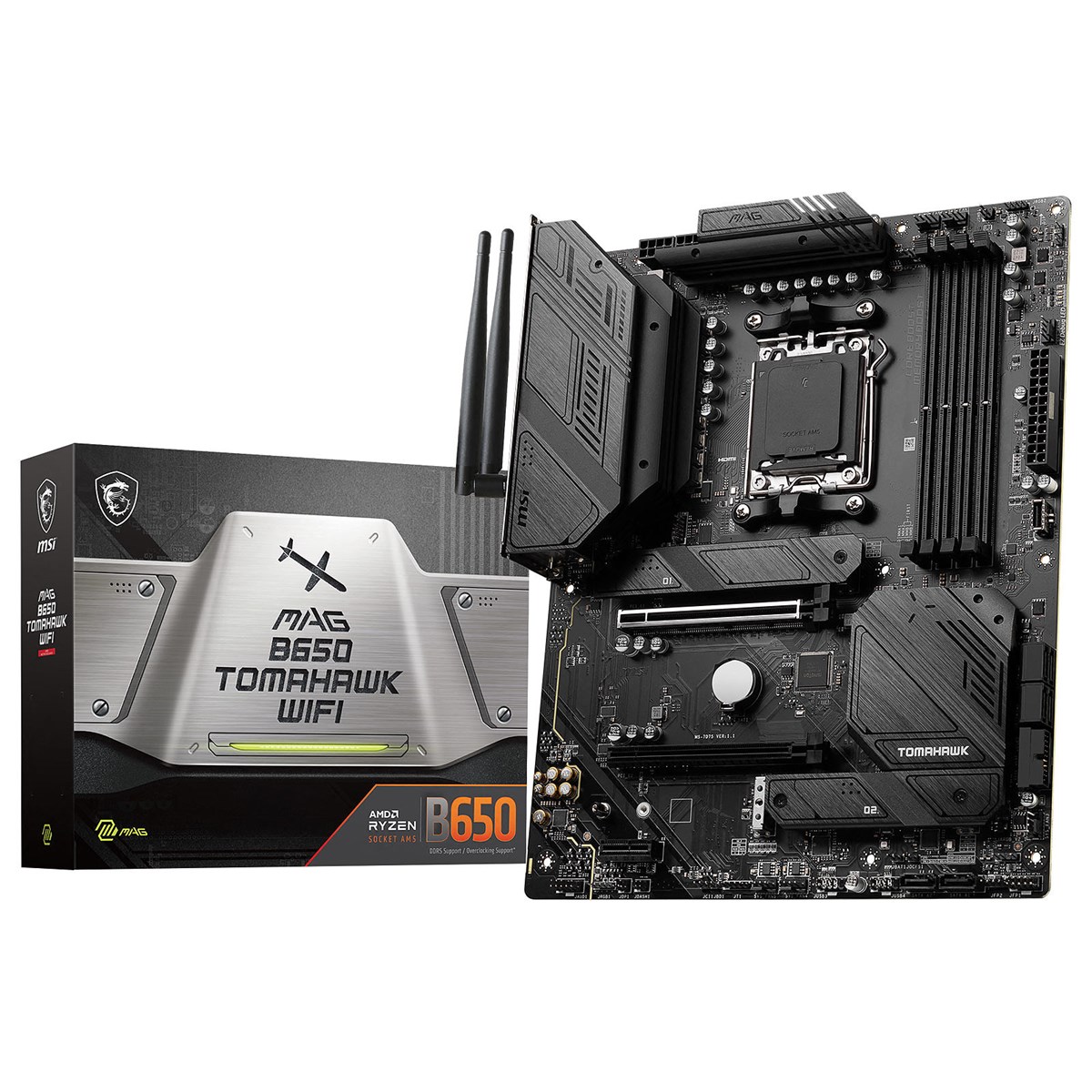 MSI MB AMD B650, MAG B650 TOMAHAWK WIFI, AM5, 4DDR5, 2PCI-Ex16, 1PCI-Ex1, 3M.2, 6SATA3