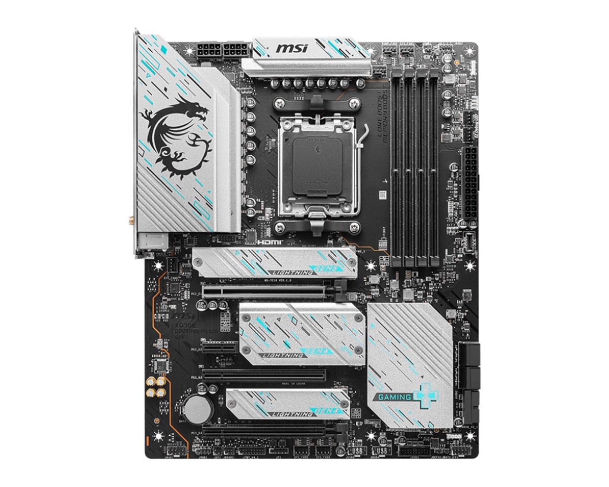 MSI MB X670, X670E GAMING PLUS, AM5,4DDR5,3PCI-Ex16,1PCI-Ex1,4M.2,4SATA3,1USB3.2Gen