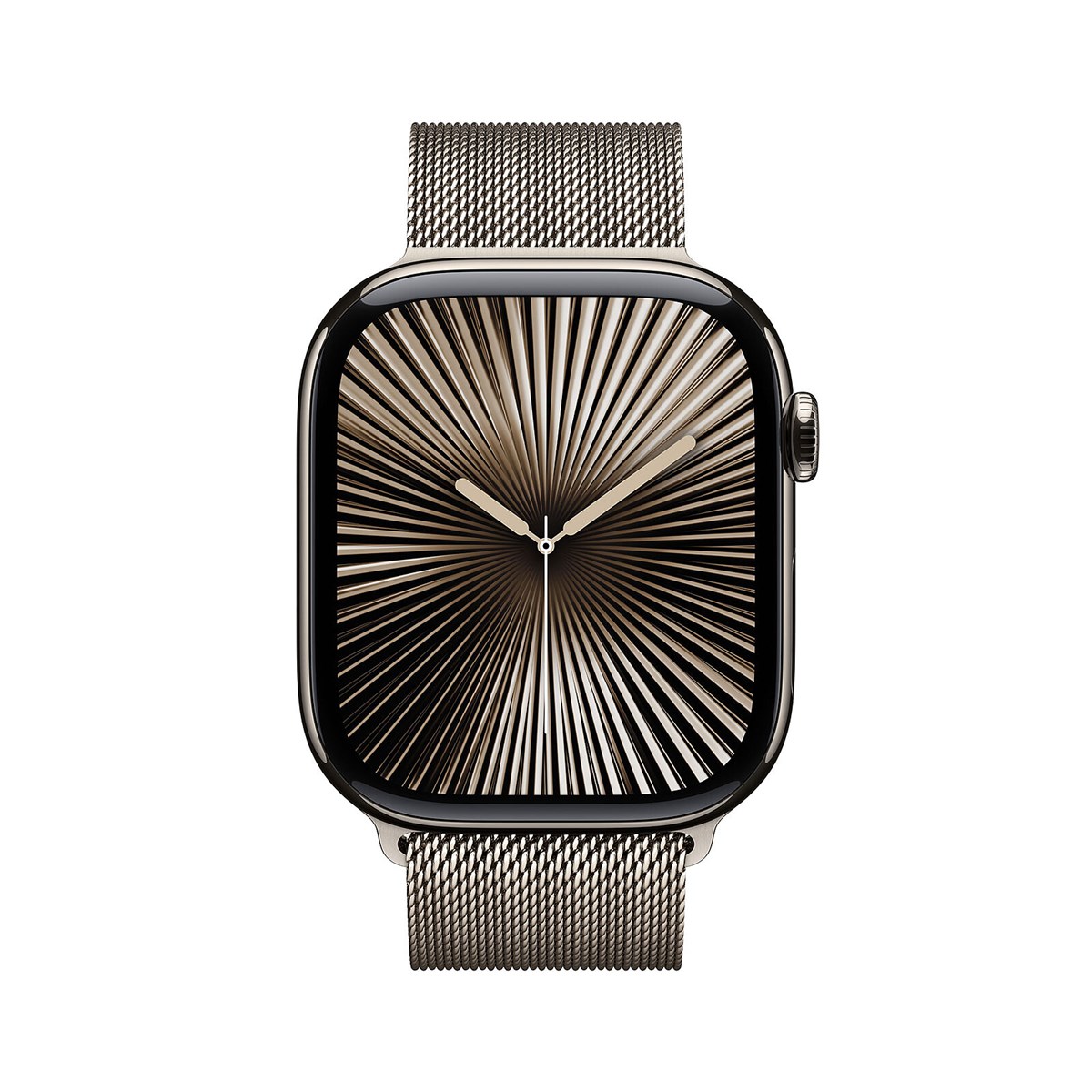 APPLE WATCH SERIES 10 GPS + CELLULAR 46MM NATURAL TITANIUM CASE WITH NATURAL MILANESE LOOP - S/M