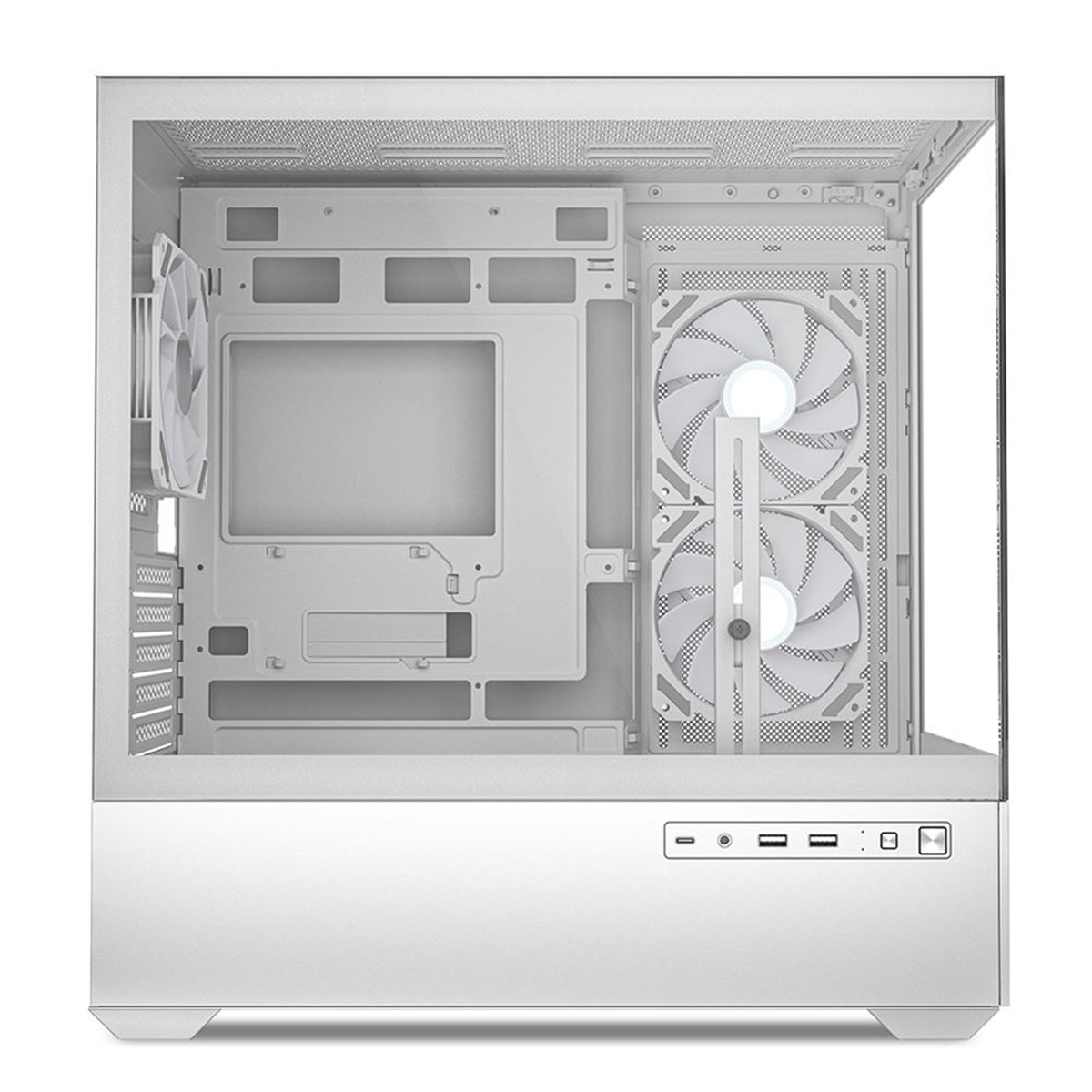 SHARKOON CASE MK6 RGB WHITE MICRO - ATX