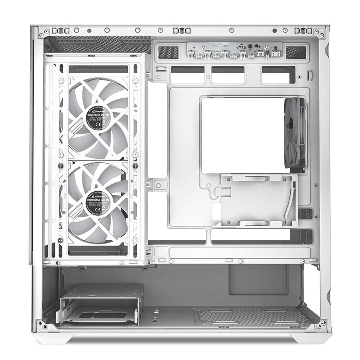 SHARKOON CASE MK6 RGB WHITE MICRO - ATX