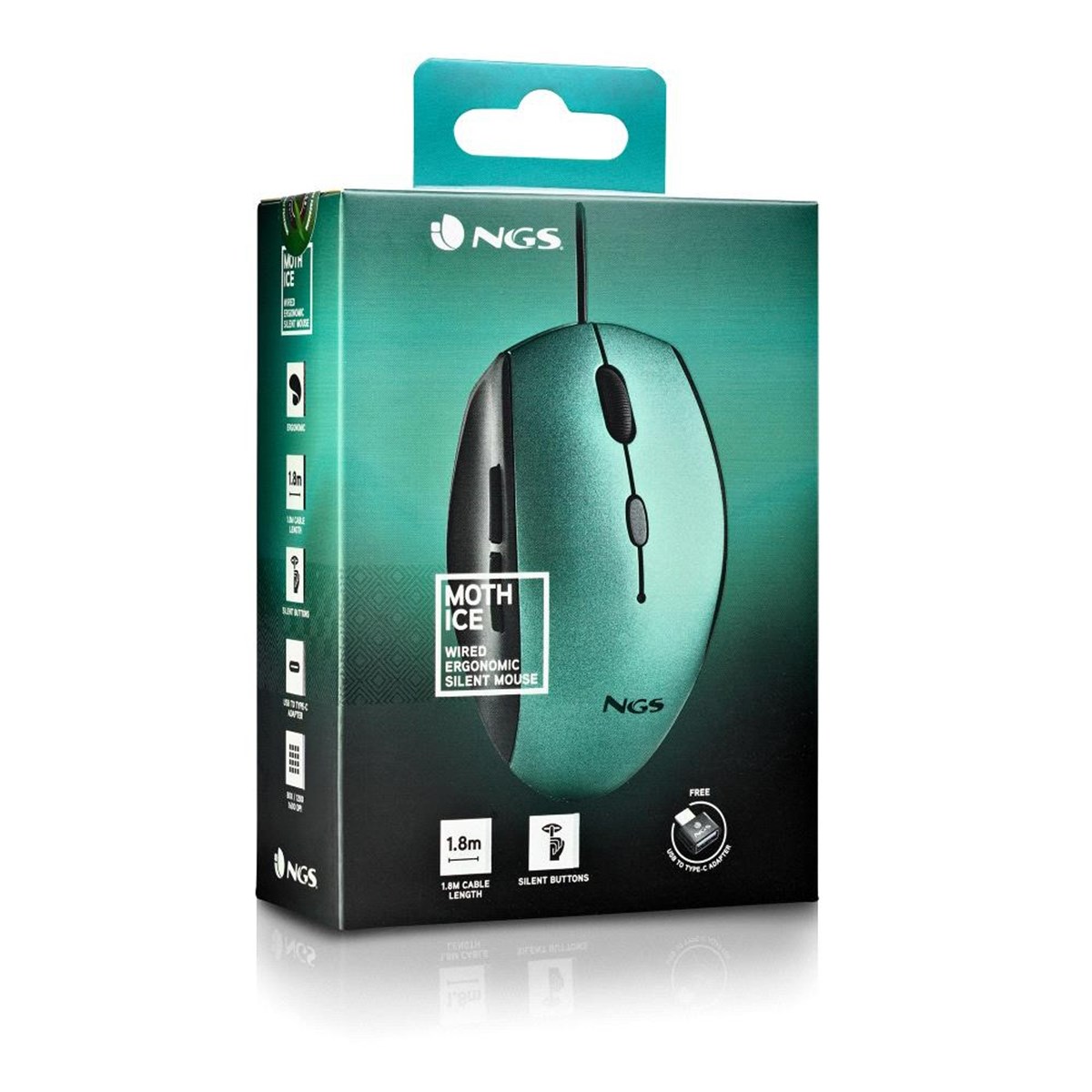 NGS MOUSE SILENT WIRELESS TYPE C ICE