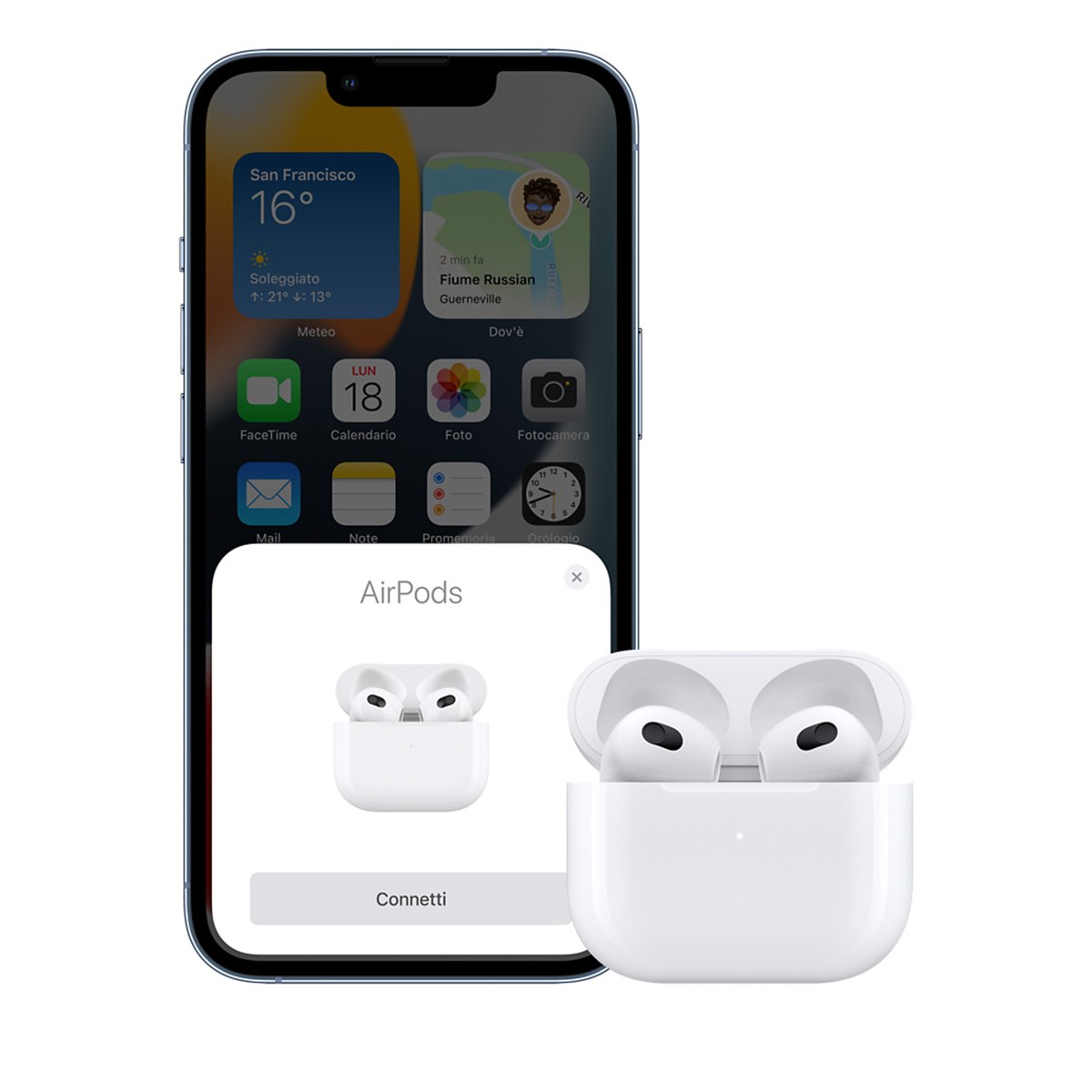 APPLE AIRPODS (3RDGENERATION) WITH LIGHTNING CHARGING CASE