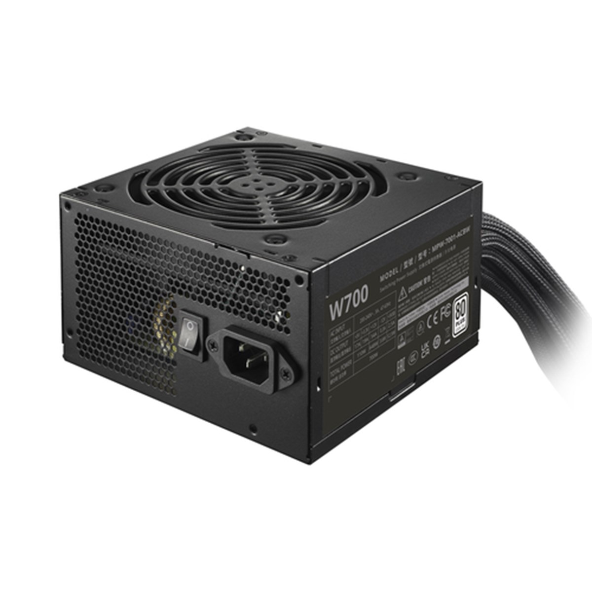 COOLER MASTER ALIMENTATORE EITE NEX W700 CABLEMESH 700W 80+NON MODULARE NERO