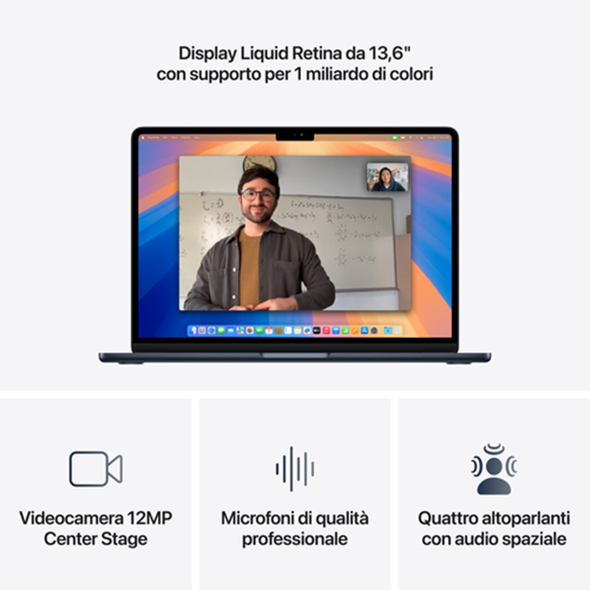 APPLE 13-INCH MACBOOK AIR APPLE M4 CHIP WITH 10-CORE CPU AND 8-CORE GPU 16GB 256GB SSD MIDNIGHT