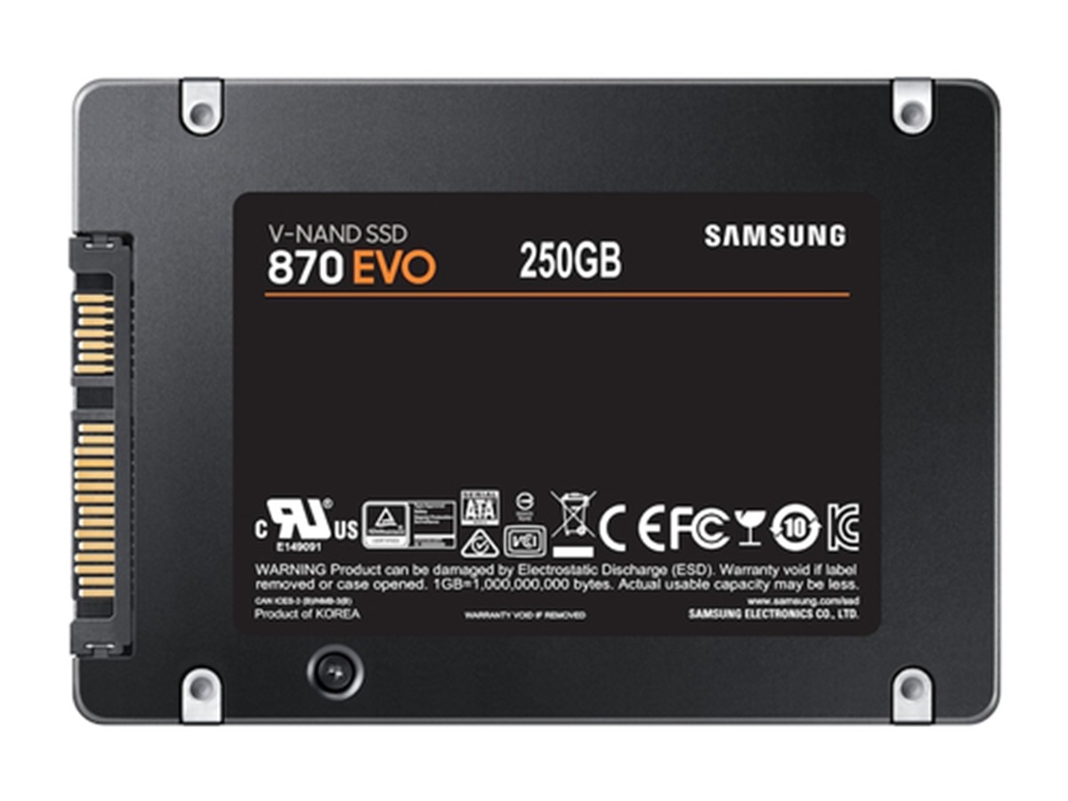 SAMSUNG SSD 870 EVO 250GB 2,5 SATA3 MJX CONTROLLER V-NAND MLC 560/530 MB/S R/W