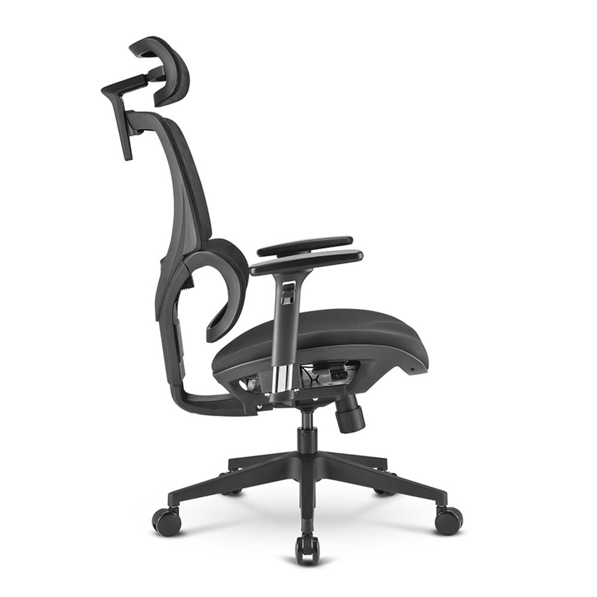 SHARKOON SEDIA OFFICE, FABRIC SEAT BASE, CLASS-4 GASLIFT, 3D ARMREST  HEADREST, 5 HEIGHTS ADJUSTABL