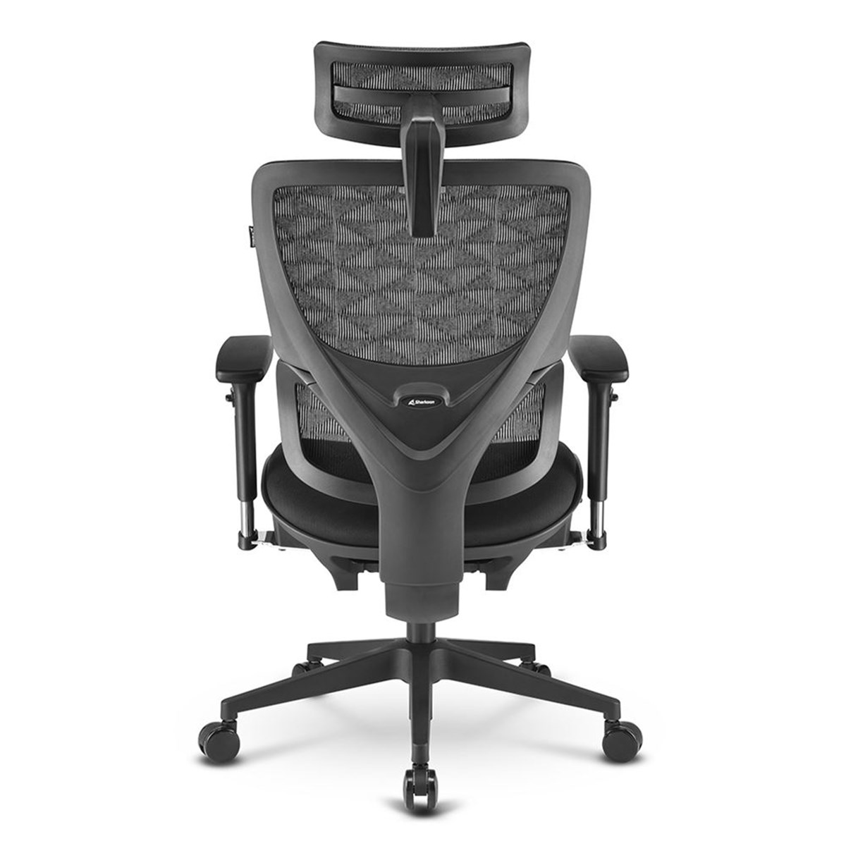 SHARKOON SEDIA OFFICE, FABRIC SEAT BASE, CLASS-4 GASLIFT, 3D ARMREST  HEADREST, 5 HEIGHTS ADJUSTABL