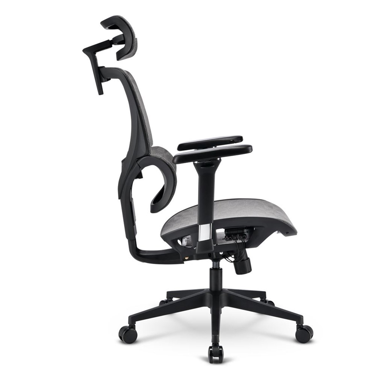 SHARKOON SEDIA OFFICE FABRIC SEAT BASE 4D ARMREST 5 HEIGHTS ADJUSTABLE  MAX WEIGHT CAPACITY 150KG