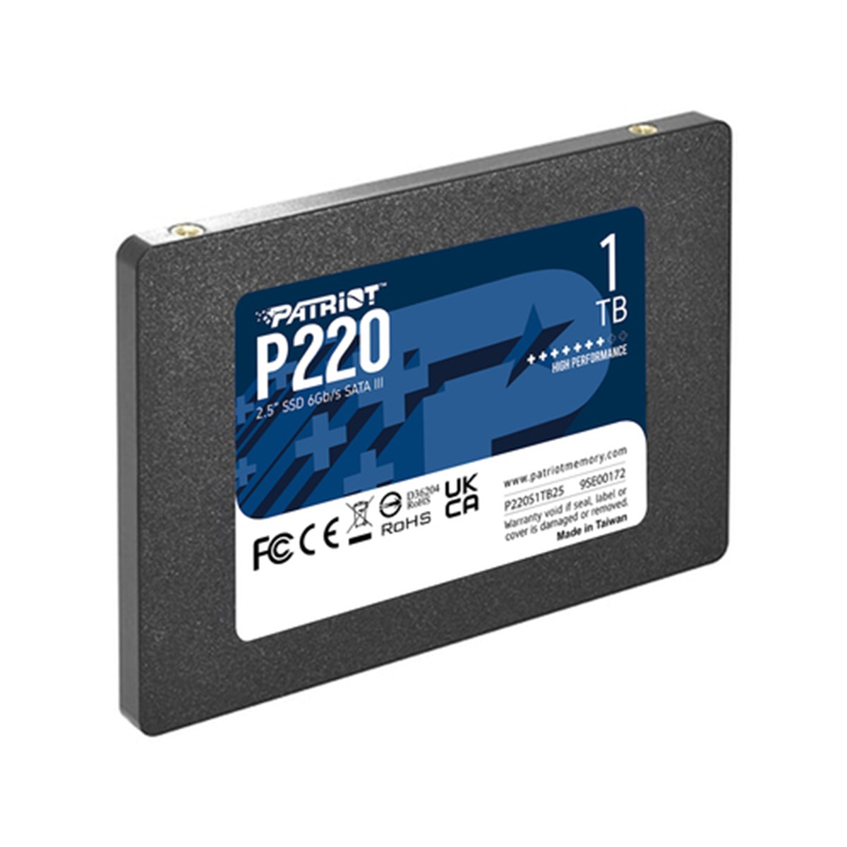 PATRIOT SSD INTERNO P220 1TB SATA3 2,5" Read/Write 500/500 Mbps