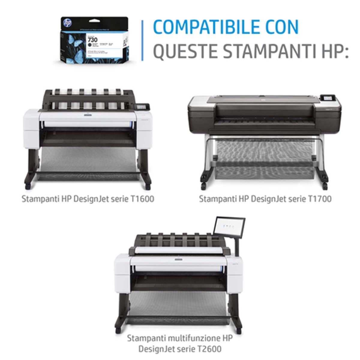 HP MATERIALE DI CONSUMO, 730, NERO FOTOGRAFICO