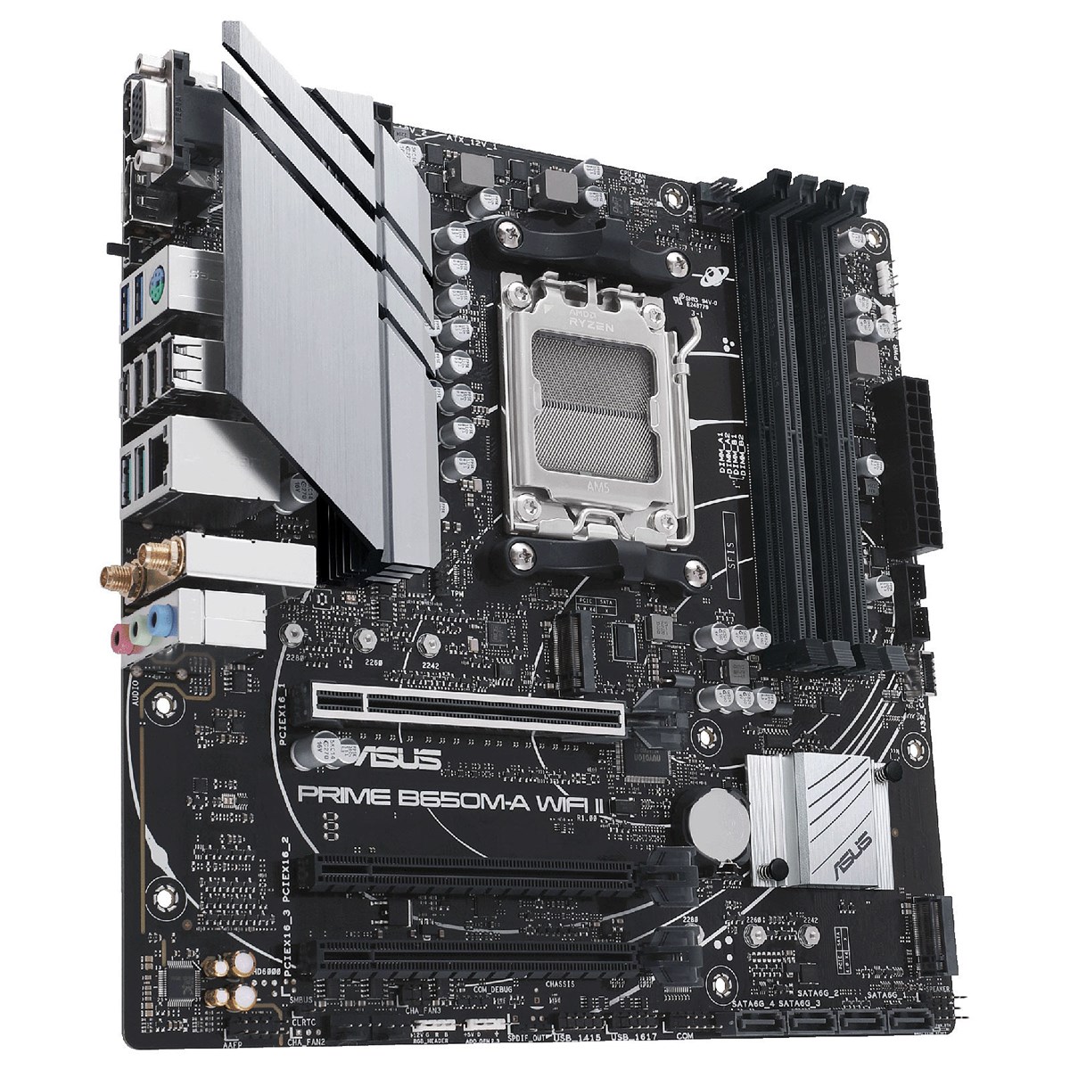 ASUS MB AMD B650, PRIME B650M-A WIFI II, AM5, 4DDR5,  WIFI, MATX