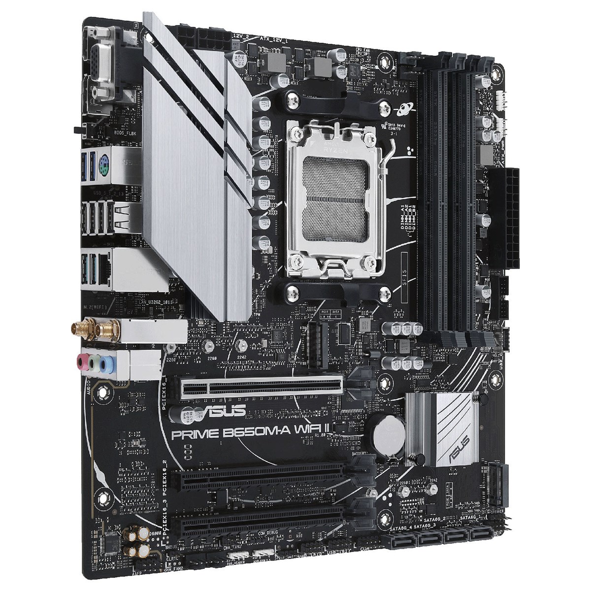 ASUS MB AMD B650, PRIME B650M-A WIFI II, AM5, 4DDR5,  WIFI, MATX