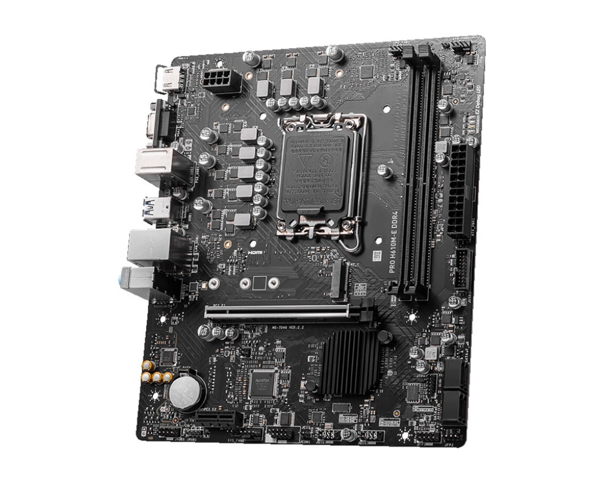 MSI MB H610, PRO H610M-E DDR4, LGA 1700, 2DDR4, 1PCI-Ex16, 1PCI-Ex1, 1M.2, 4SATA3