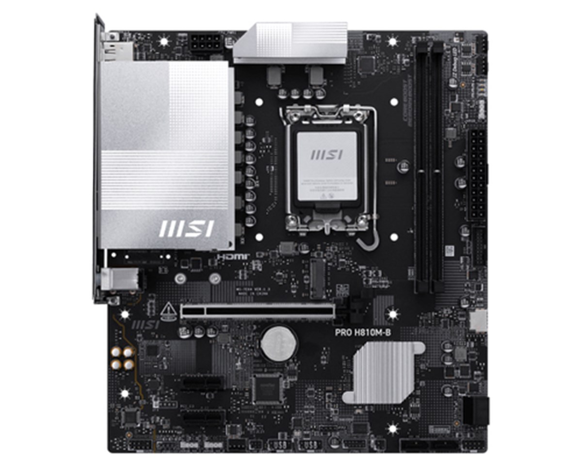 MSI MB PRO H810M-B601-7E64-010,13801-7E64-001STD PRO H810M-B, H810, LGA1851, 2DDR5, 1PCIe