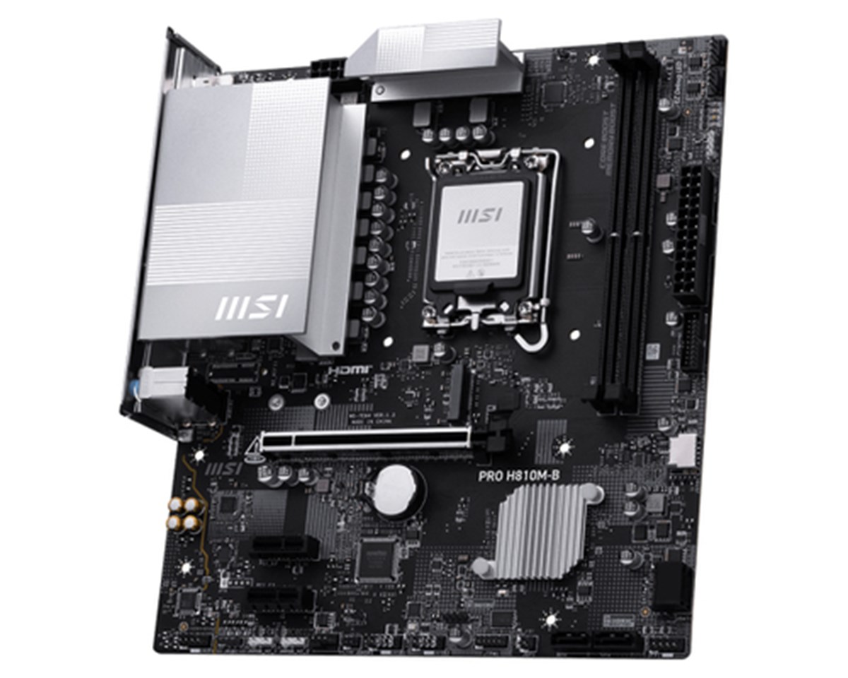 MSI MB PRO H810M-B601-7E64-010,13801-7E64-001STD PRO H810M-B, H810, LGA1851, 2DDR5, 1PCIe