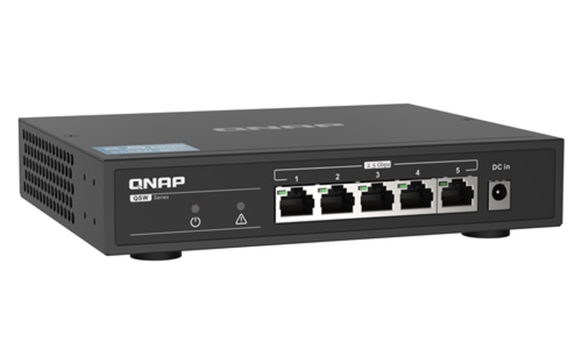 QNAP SWITCH QSW-1105-5T 5P 2.5GBPS, CON RJ45
