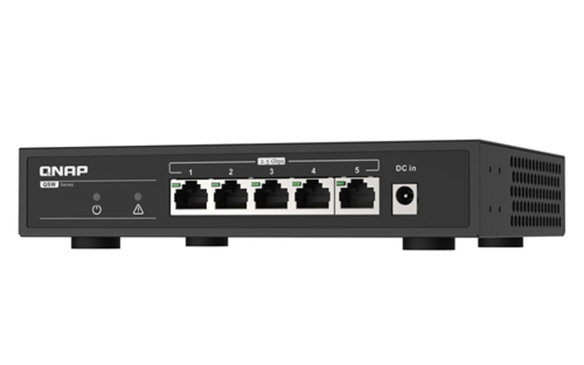 QNAP SWITCH QSW-1105-5T 5P 2.5GBPS, CON RJ45