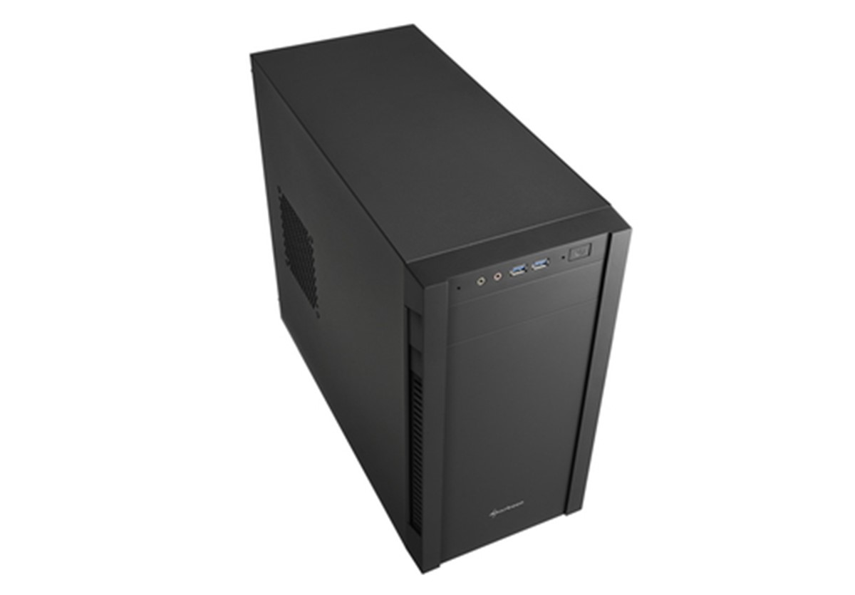 SHARKOON CASE S1000 MINI TOWER MICRO-ATX/MINI ITX, 4 SLOT, 2XUSB 3,0, 1X120 FRON 1X120 REAR, COLORE NERO