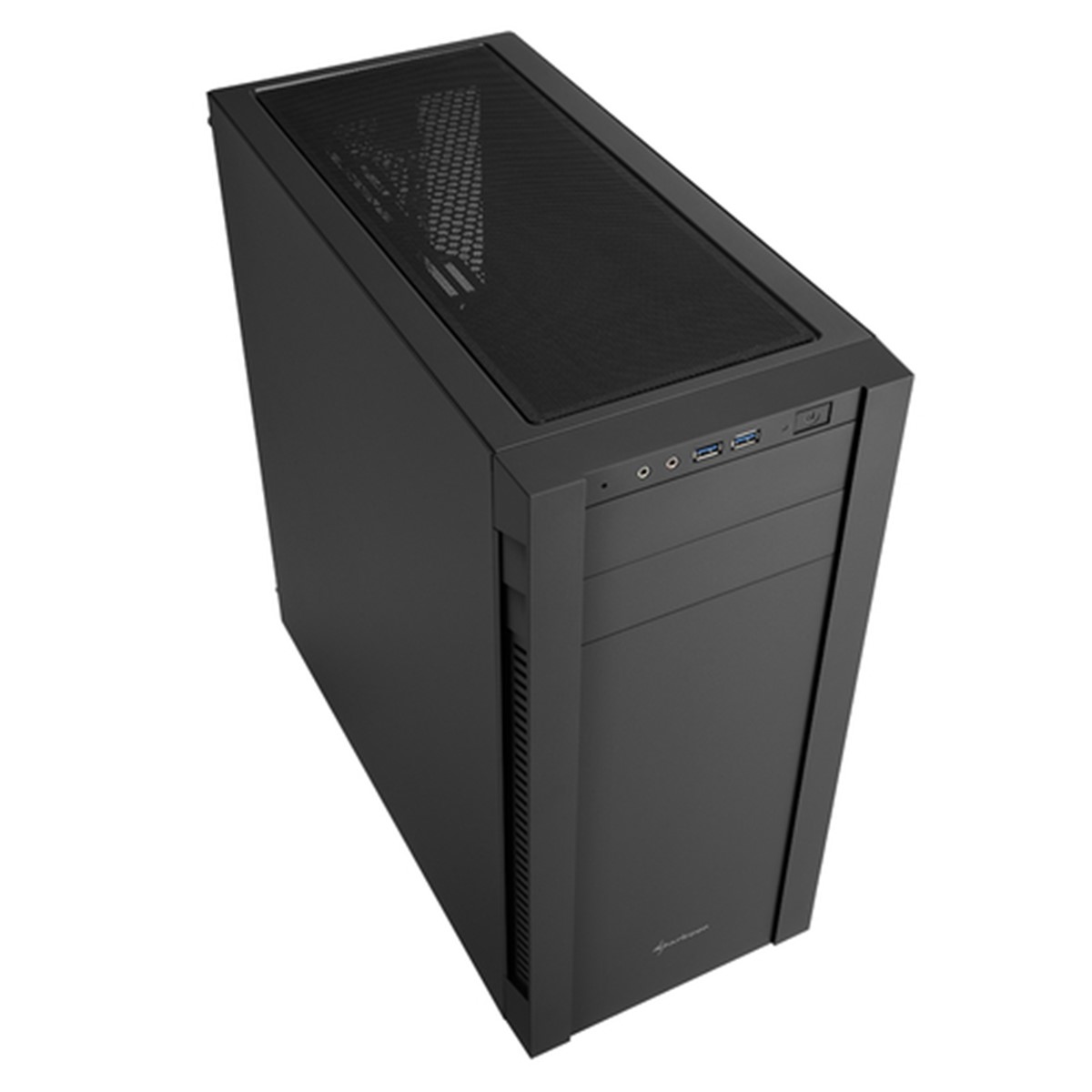 SHARKOON CASE, S25-V, ATX, 2XU3, 2x120, BLACK