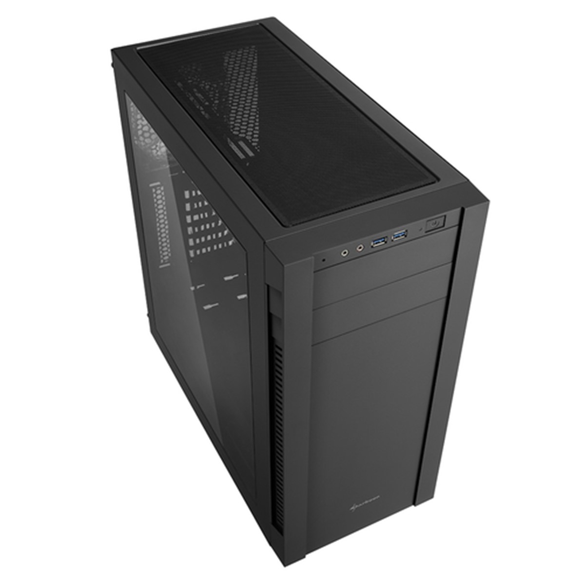 SHARKOON CASE, S25-W, ATX, 2XUSB 3.0,2x120 FANS INSTALLED WINDOW BLACK