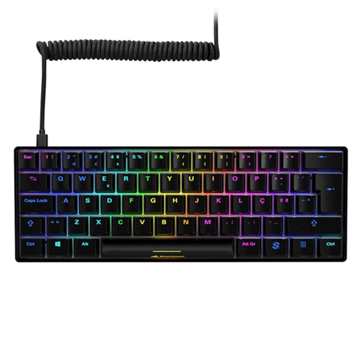 SHARKOON TASTIERA GAMING MECCANICA SGK50 S4 SWITCH KAILH RED, LAYOUT ITA, NERO