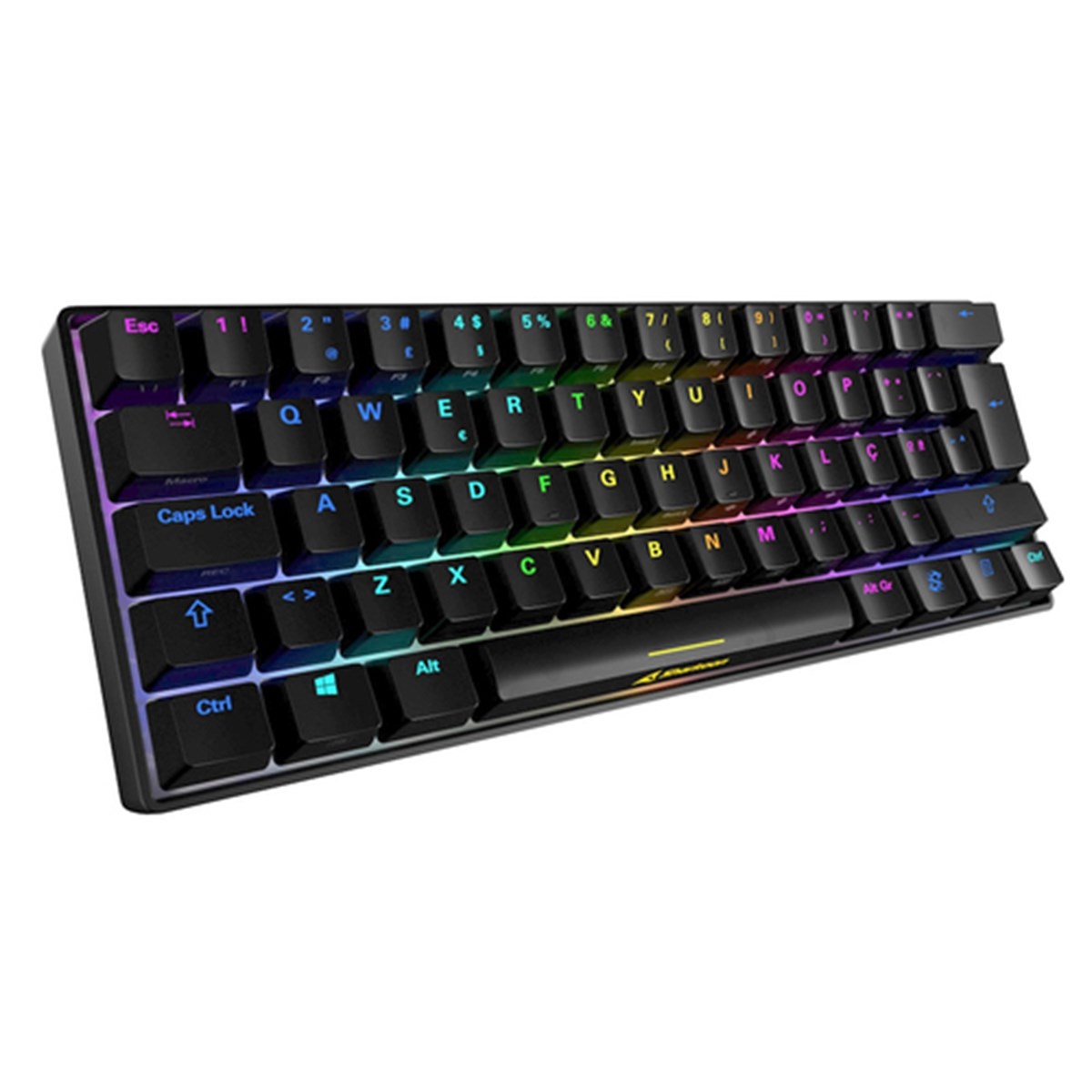 SHARKOON TASTIERA GAMING MECCANICA SGK50 S4 SWITCH KAILH RED, LAYOUT ITA, NERO