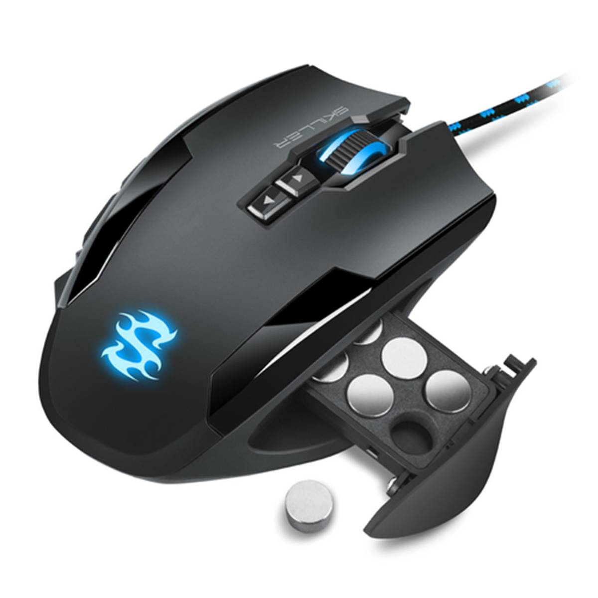 SHARKOON MOUSE GAMING SKILLER-SGM2, 1600 DPI, RGB, 6 TASTI CONFIGURABILI, USB, 1.8MT