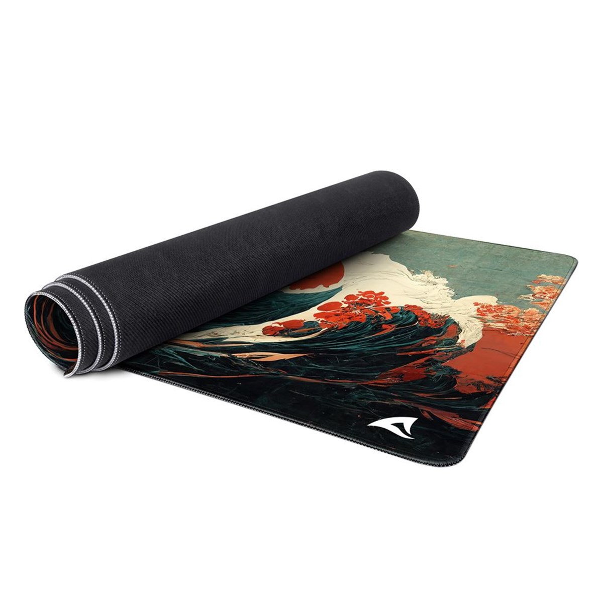 SHARKOON SKILLER SGP40 D2 MOUSEPAD TAPPETINO GAMING 1000 x 500 x 3  MM  ONDA BLU/VERDE