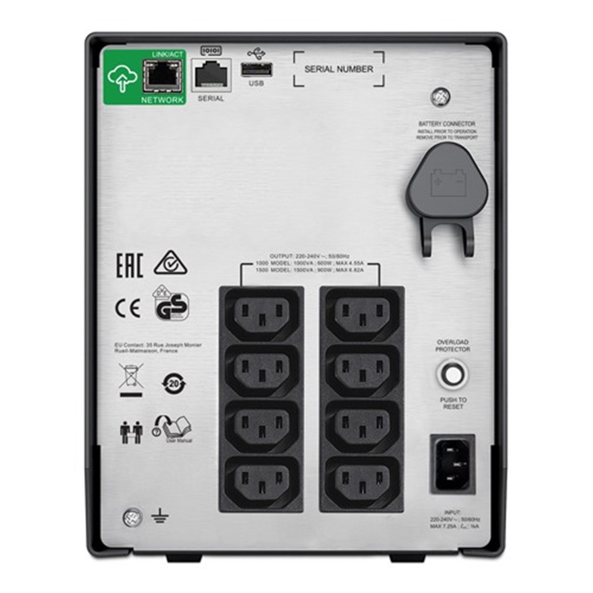 APC SMART UPS C TOWER 1500VA LCD 230V