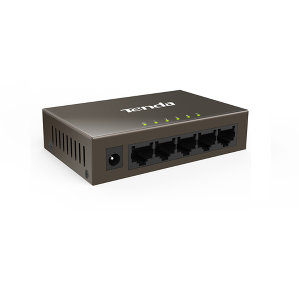 TENDA SWITCH 5 PORTE LAN 10/100, IEEE 802.3/U/X, SWITCHING 1.0GBPS, MAC ADDRESS TABLE 1K