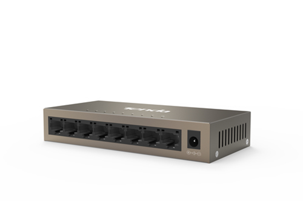 TENDA SWITCH 8 PORTE GIGABIT IEEE 802.3/U/X/AB, SWITCHING 16GBPS, PROTEZIONE VULMINI 6KV