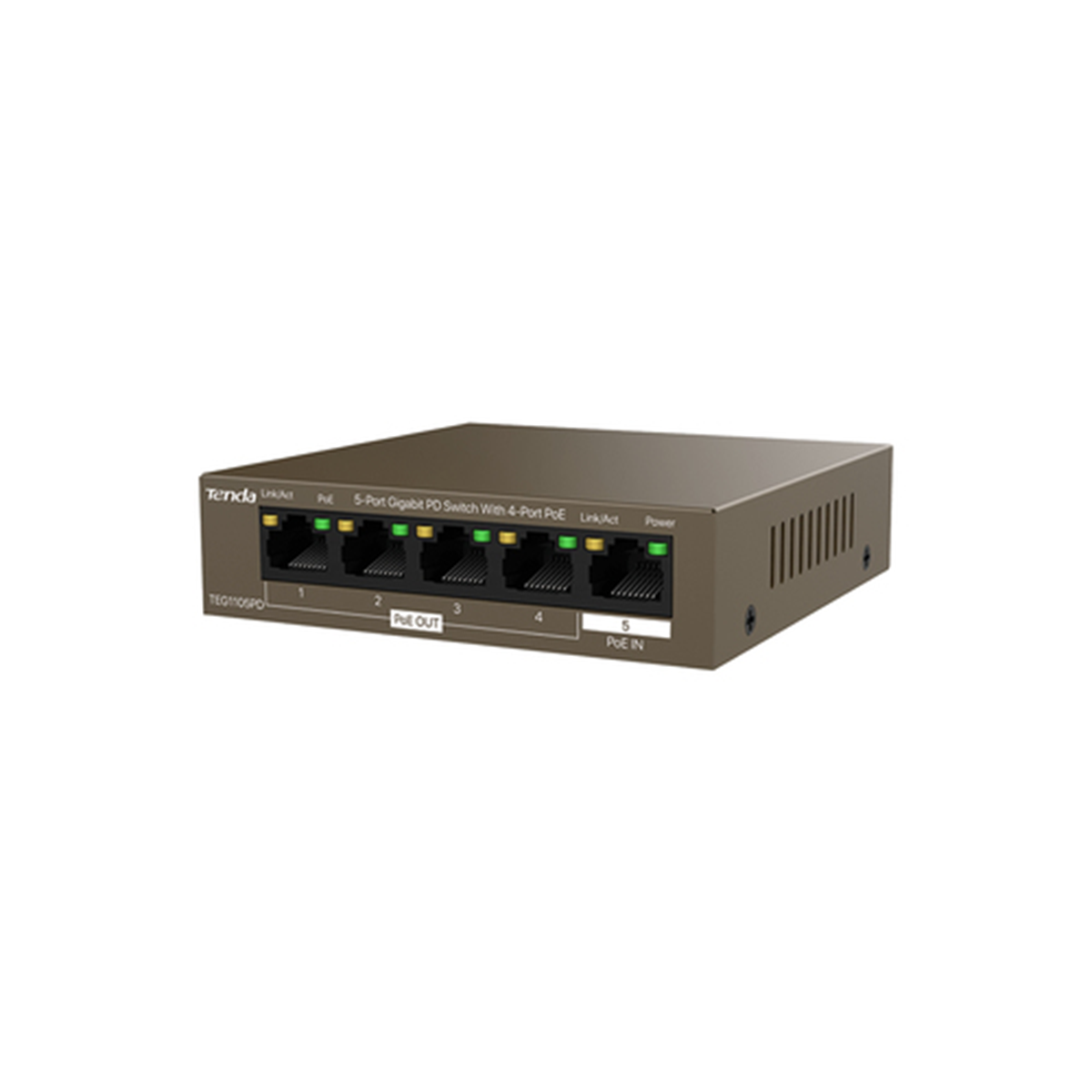 TENDA SWITCH 5 PORTE GIGABIT DI CUI 4 POE