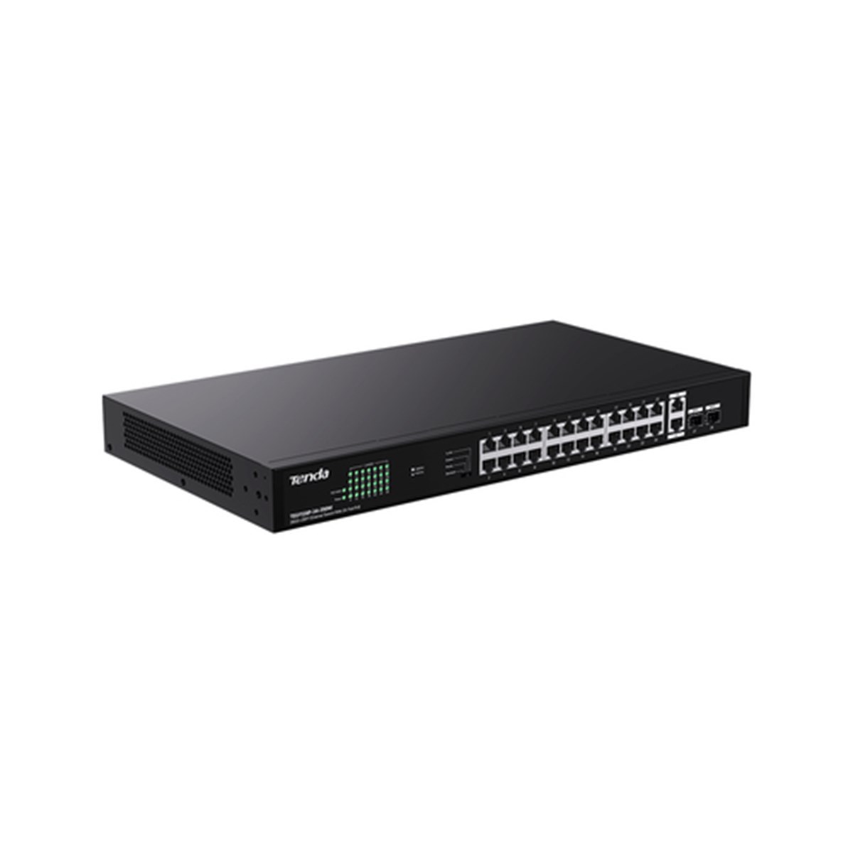 TENDA SWITCH POE UNMANAGED, 28 PORT, 24 POE