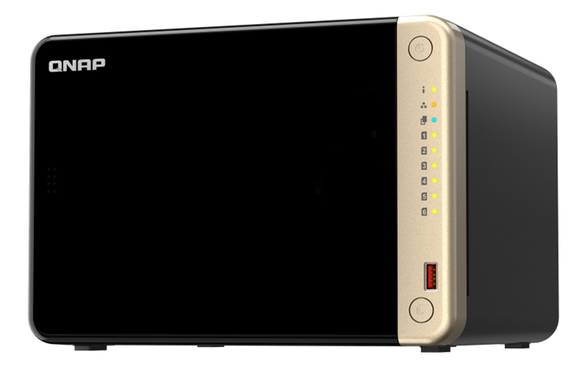 NAS QNAP TS-664 Tower 6-Bay CPU Celeronr N5105/N5095 quad-core + 8 GB DDR4 6x SATA 2,5"/3,5" + 2X M.