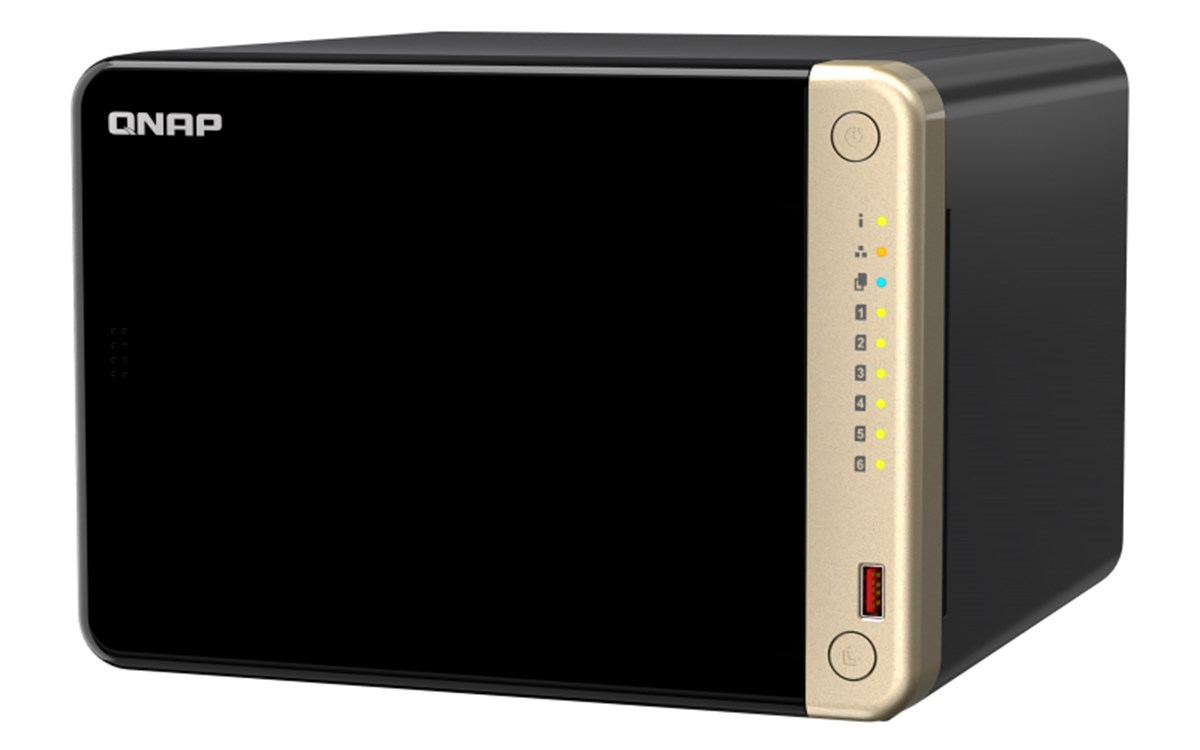 NAS QNAP TS-664 Tower 6-Bay CPU Celeronr N5105/N5095 quad-core + 8 GB DDR4 6x SATA 2,5"/3,5" + 2X M.