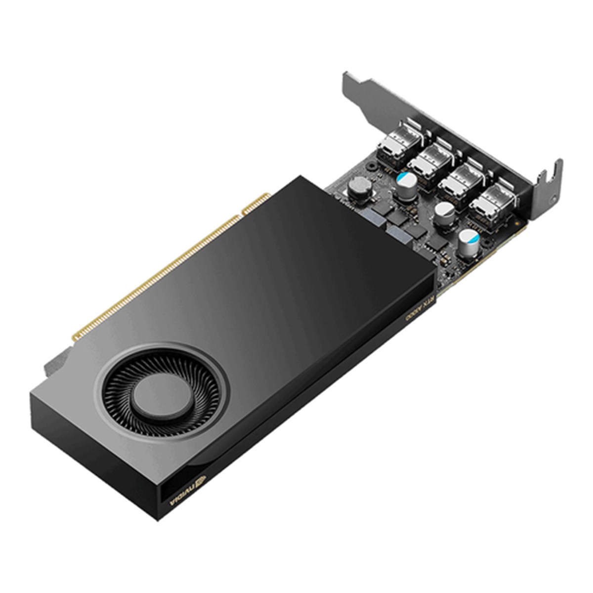 PNY VGA QUADRO RTX A1000 8GB, 4x MINI DP, 4x mDP tp AD adapter, 1x LP BRACKET, LOW PROFILE