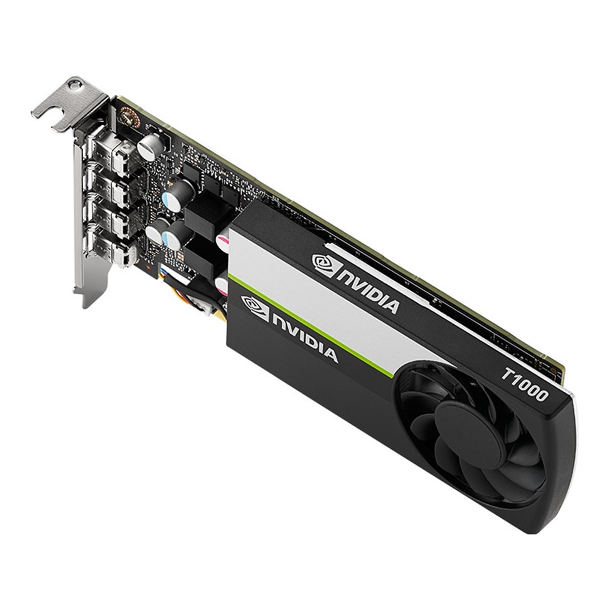 PNY VGA QUADRO T1000 LOW PROFILE 4GB GDDR6, 4x Mini DP, 4x mDP to DP adapter, 1x ATX bracket