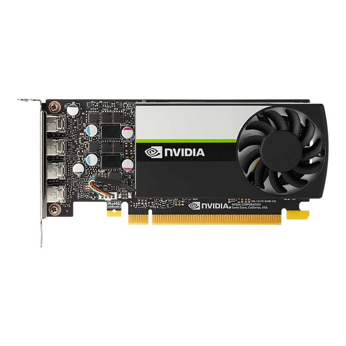 PNY VGA QUADRO T1000 LOW PROFILE 4GB GDDR6, 4x Mini DP, 4x mDP to DP adapter, 1x ATX bracket