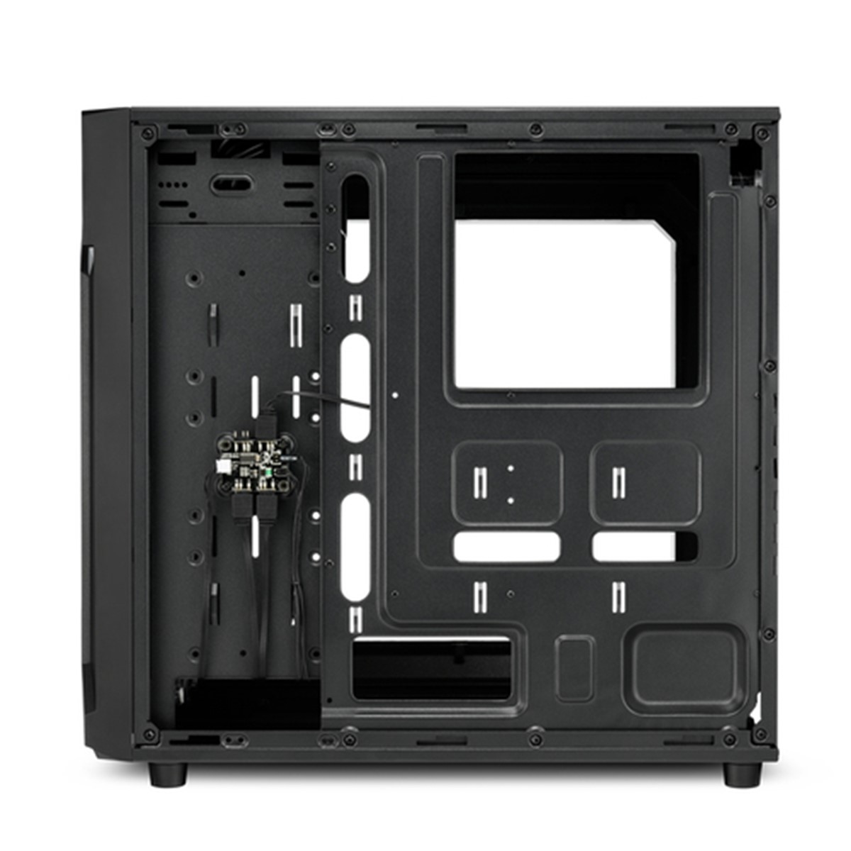 SHARKOON CASE VG6-W RGB, ATX, 2XUSB2, 2XUSB3, 6 SLOTS, 2X120 LED FRONT 1X120 REAR, WINDOW ACRILIC, RGB COLOR