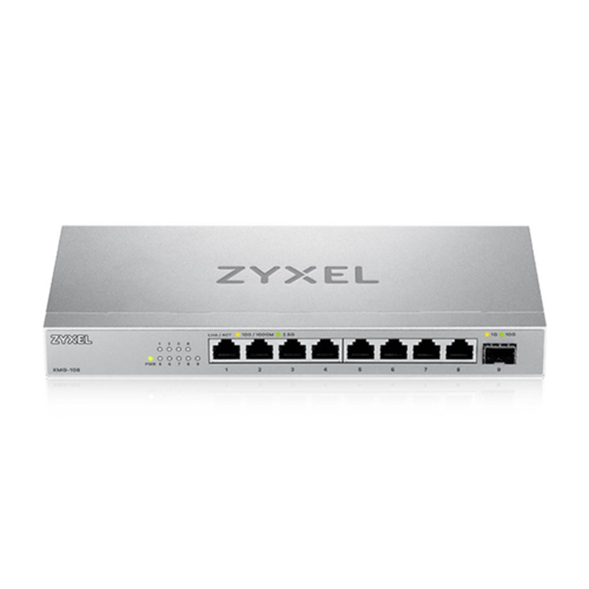 ZYXEL SWITCH XMG-108 UNMANAGED, 8 PORTE 2.5GBE 1 PORTA 10GBE SFP+, DESKTOP