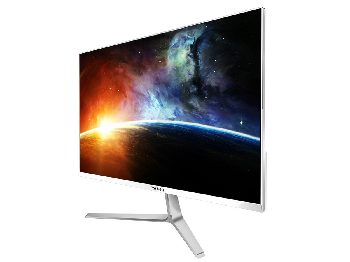 YASHI MONITOR 27 LED IPS 16:9 FHD 1MS 350 CDM, USB-C, VGA/HDMI, MULTIMEDIALE, BIANCO