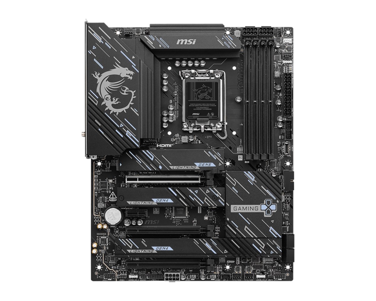 MSI MB Z890 GAMING PLUS WIFI, Z890,LGA1851,4DDR5,3PCI-EX16,1PCI-EX1,4M.2 ,1USB4, 1USB3.2 GEN2 X2