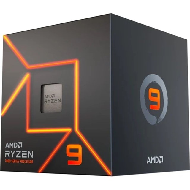 AMD CPU RYZEN 9 7900, 5,40GHZ 12 CORE, AM5, SERIE 7000, CACHE 76MB 65W, BOX