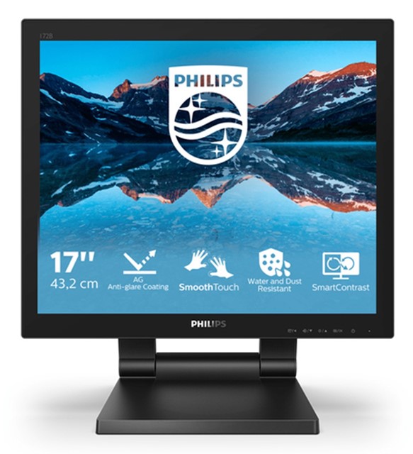 PHILIPS MONITOR TOUCH 17 LED TN 15:4 1280x1024, 250 CDM 1MS, IP65, VGA/DVI/DP/HDMI, MULTIMEDIALE