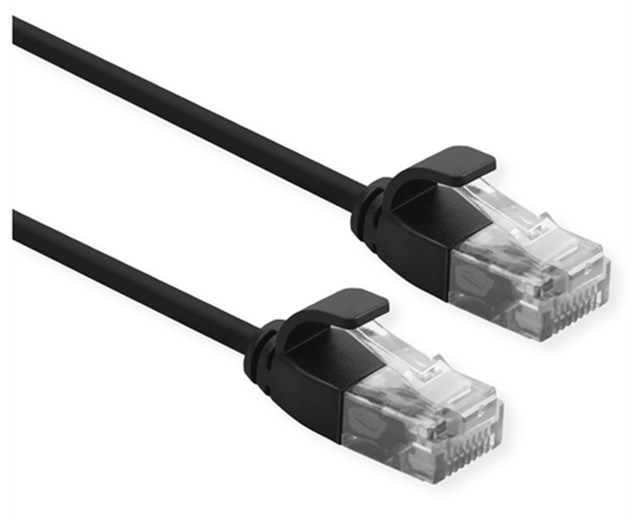 ROLINE CAVO UTP DATA CENTER PATCHCORD CAT.6A, CLASS EA, LSOH, SLIM, NERO, 1M