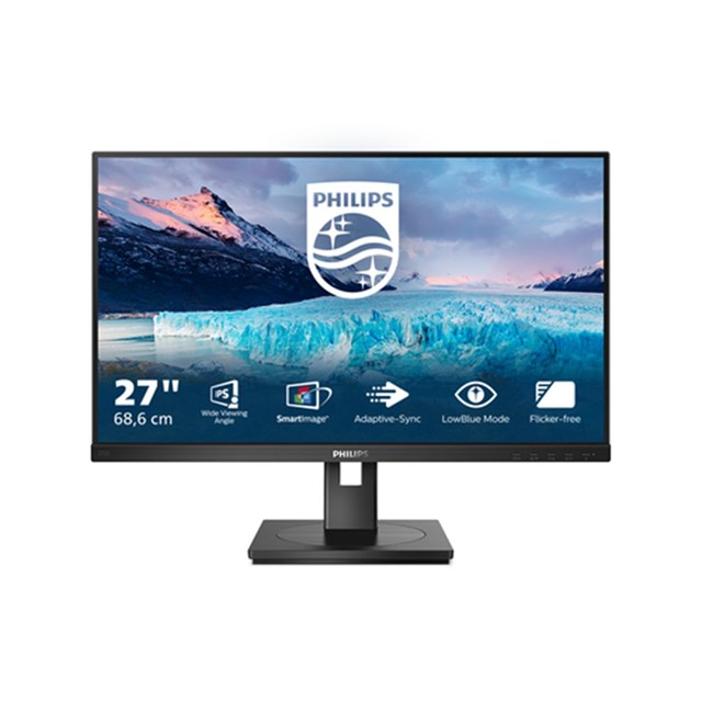 PHILIPS MONITOR 27 LED IPS 16:9 FHD 250 CDM, USB-C HUB, PIVOT, WEBCAM, VGA/DVI/HDMI/DP, MULTIMEDIALE