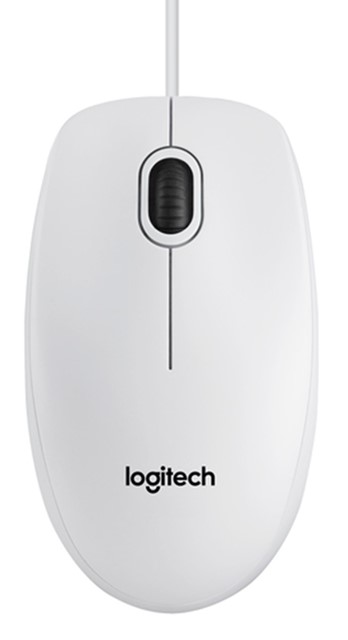 LOGITECH MOUSE OTTICO USB B100 BIANCO RETAIL